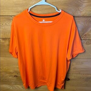All in Motion Men's XL Performance Athletic Workout Short Sleeve‎ Orange T-shirt